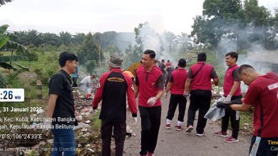 Polisi Bersama Unsur Perangkat Daerah Serbu Area Belakang Gedung Mutiara Koba, Ada Apa?
