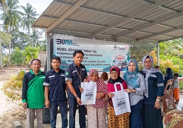 Jelang Ramadan, Mobil Sehat PT Timah Beri Layanan Kesehatan bagi Masyarakat Desa Sawang Selatan