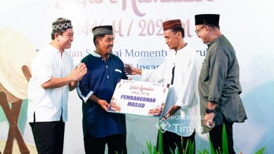 PT Timah Salurkan Bantuan untuk Renovasi Tempat Wudhu Masjid Al-Hidayah di Mentok