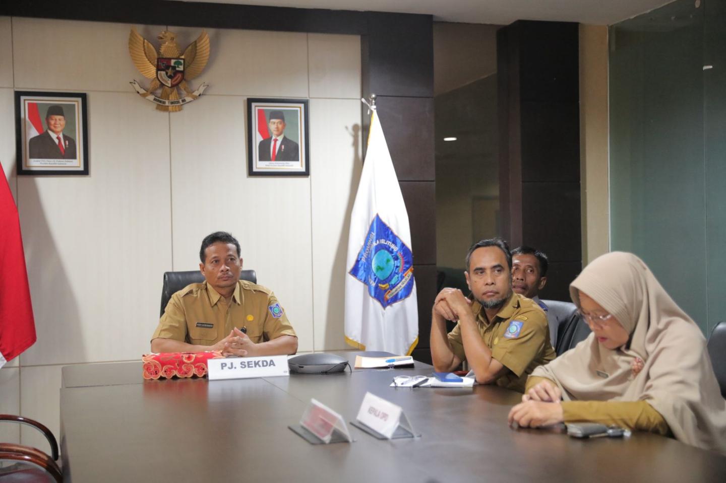 Pj Sekda Ferry ikuti Rakor Pengendalian Inflasi dan Akselerasi Sertifikasi Produk Halal. (Foto:zi)