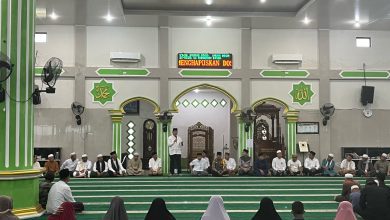 Kapolres Bangka Tengah gelar Safari Ramadan di Desa Namang. (ist)