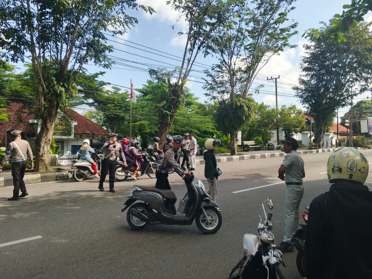‎Satlantas Polresta Pangkalpinang Tilang 30 Pelanggar Lalu Lintas