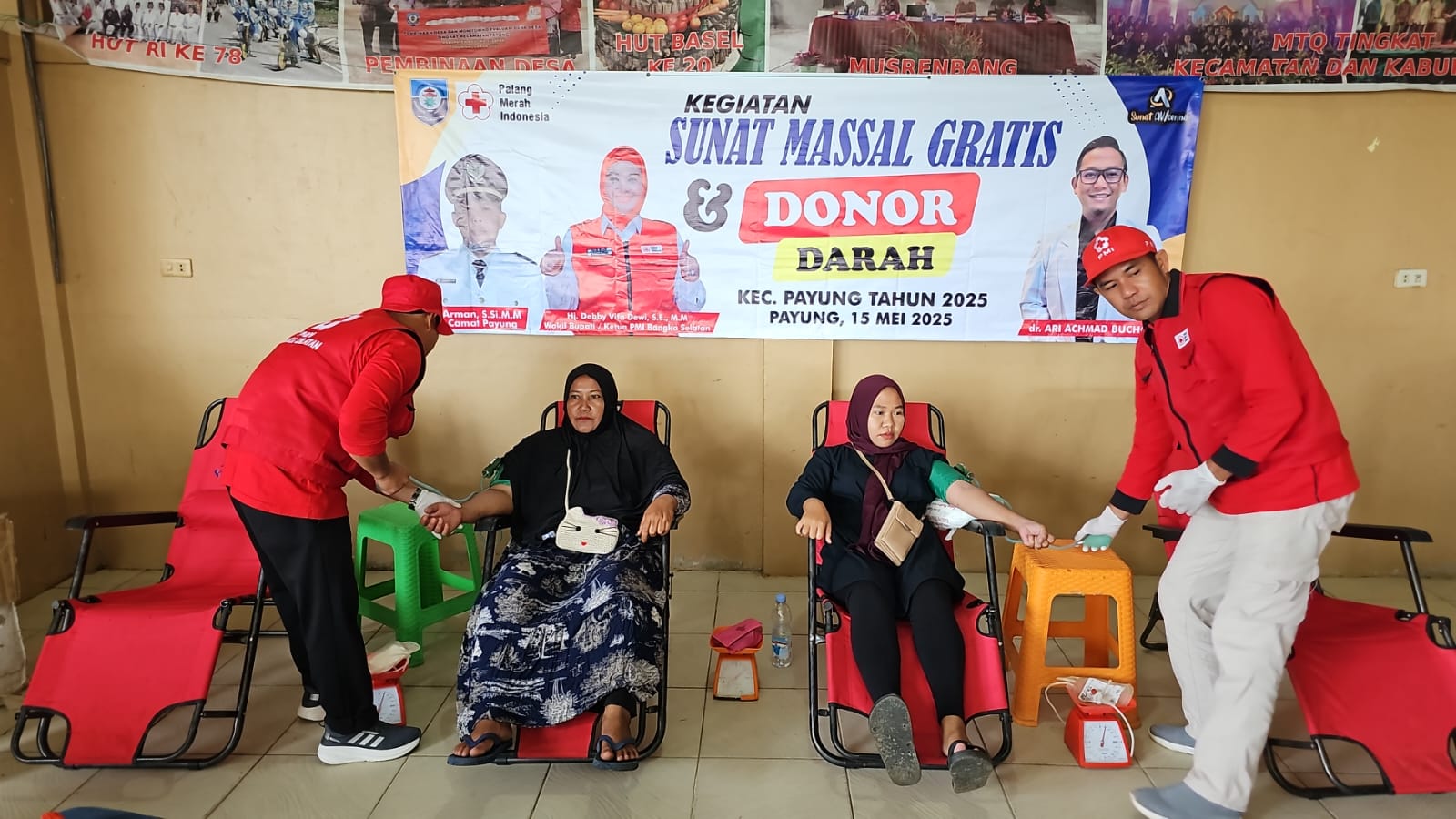 Warga Payung Antusias Ikuti Donor Darah dan Sunat Massal Gratis