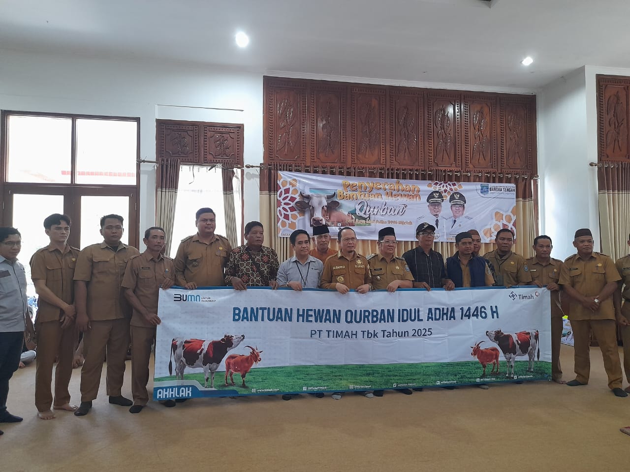 Penyerahan Bantuan Hewan Kurban, Pemkab Terima 63 Ekor Sapi dari Mitra CSR